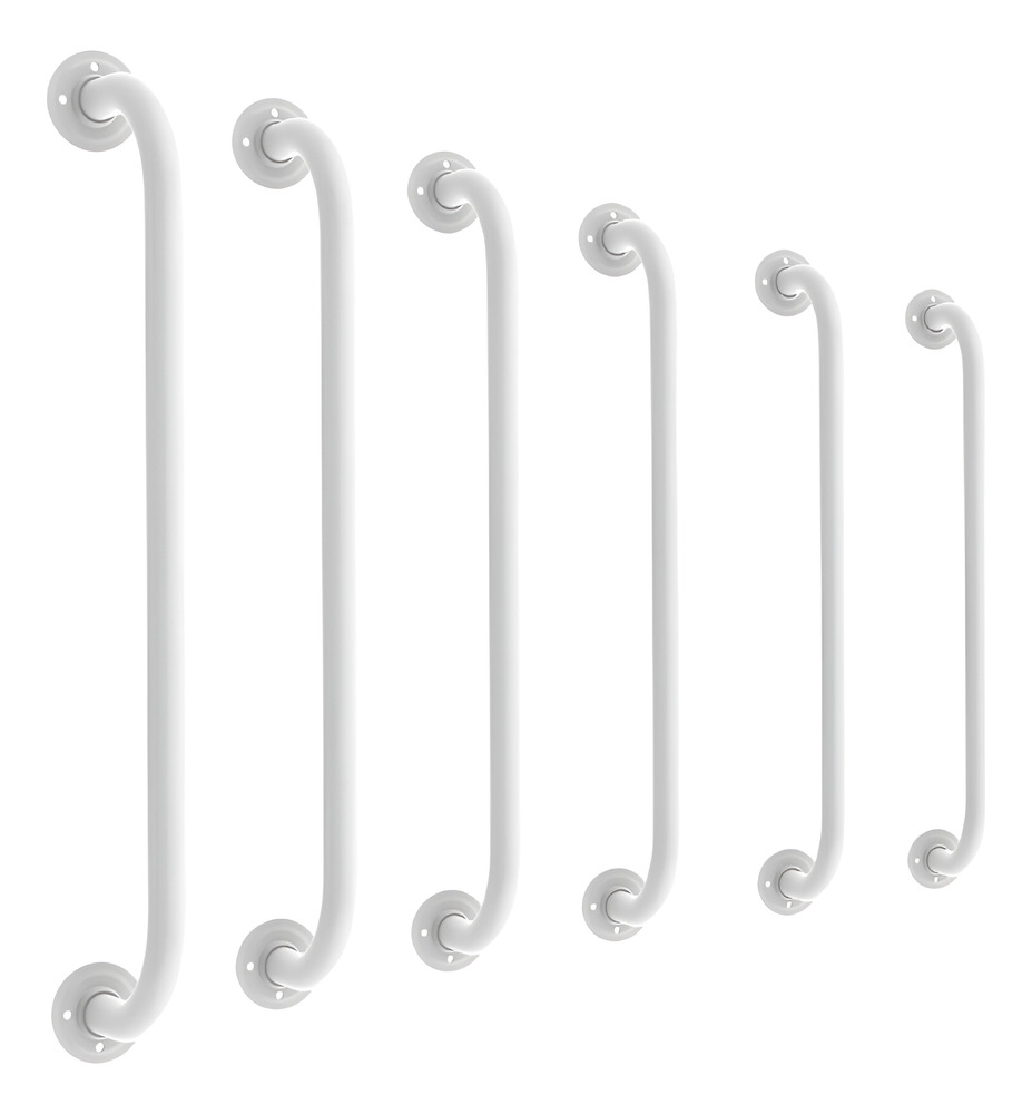 Barral Agarradera Baño Ortopédico 30 Cm Hierro Blanco