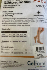 Medias Alta Compresión 3/4 Unisex 20-30 Sin Puntera Gelform - Imagen 26