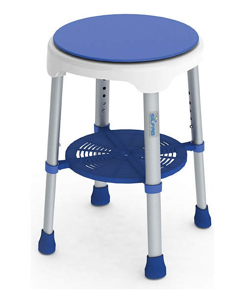 Silla Ducha Giratora Banco Baño Altura Regulable Silfab