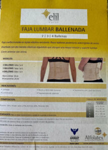 Faja Elástica Lumbar 4 Ballenas Para Columna Y Abdómen - Imagen 7