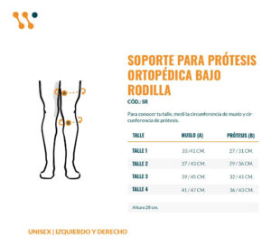 Soporte Sujetador Bajo Rodilla Prótesis Pierna Antideslizant - Imagen 13