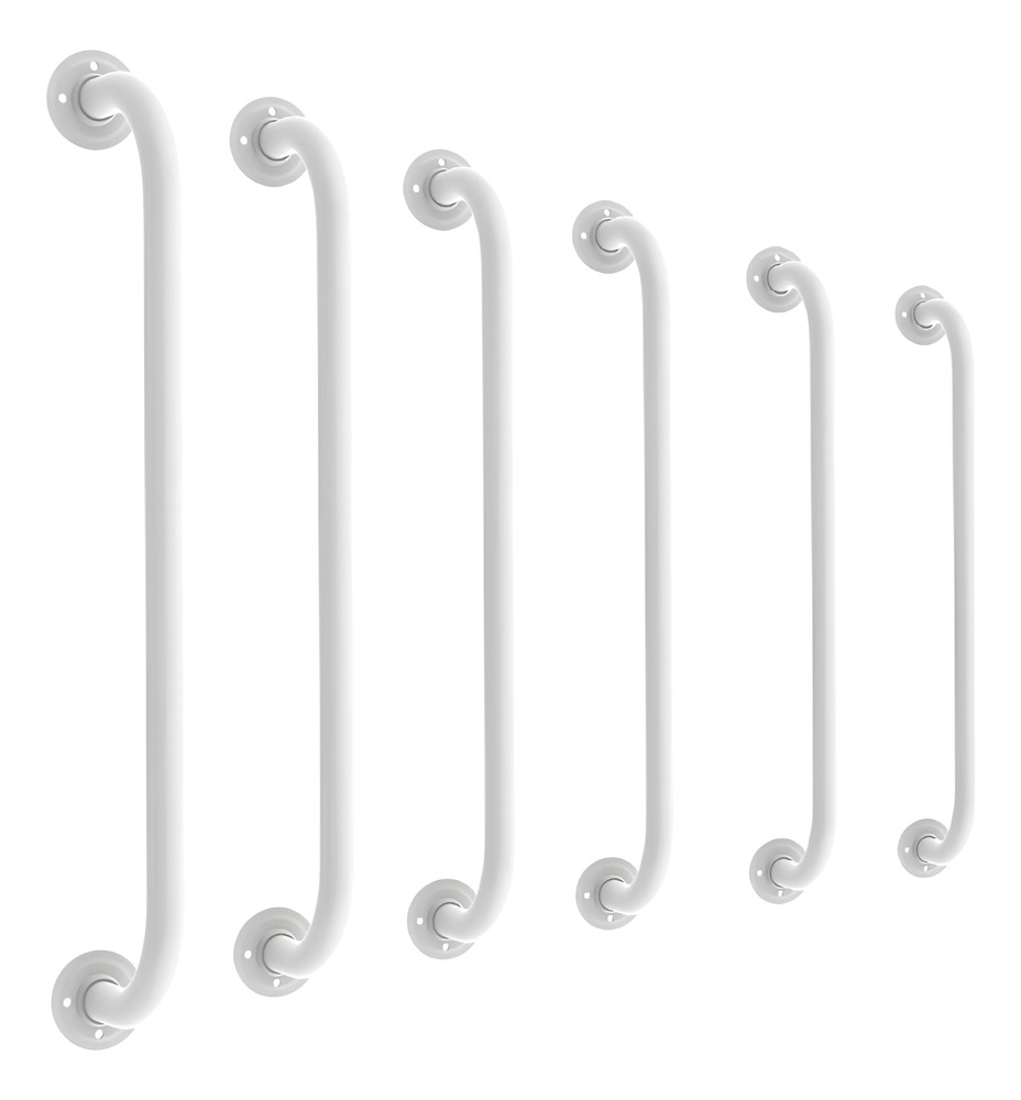 Agarradera Ducha Baño Barral Ortopédico 30 Cm Hierro Blanco