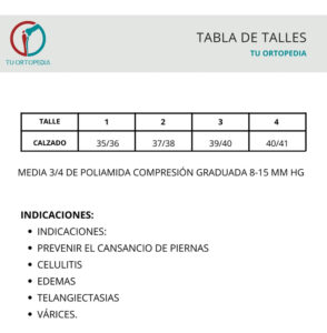 Medias Compresion Lauda Socks 3/4 8-15 Mujer Poliamida - Imagen 6