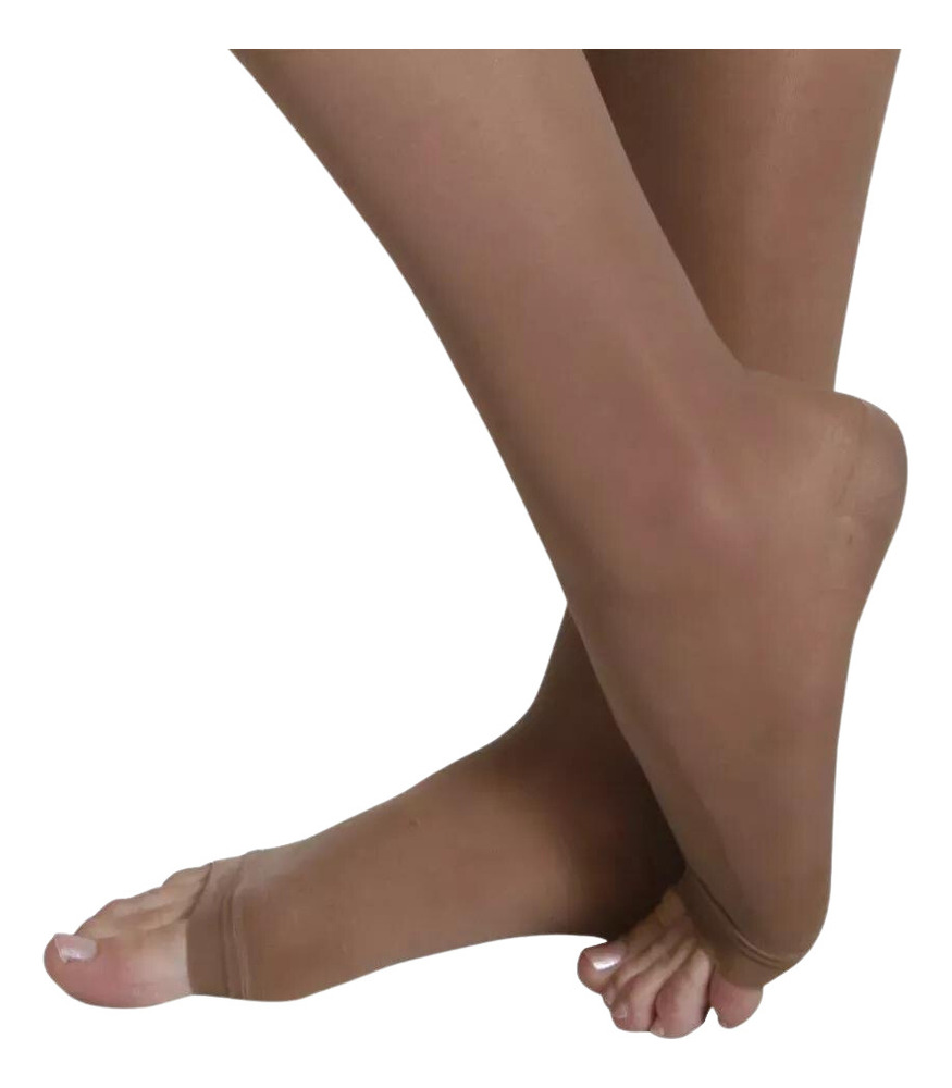 Medias Elasticas Super Largas Alta Compresion Sin Puntera