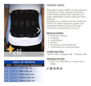 Faja Lumbosacra 4 Ballenas Lumbar Ortopédica Columna Premium - Imagen 4