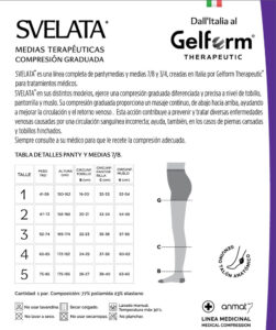 Medias Compresion 18-22 Mujer Poliamida 7/8 Svelata Gelform - Imagen 10