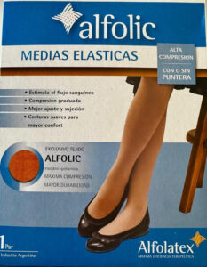 Medias Elásticas Compresión Alta Panty Con Puntera Varices - Imagen 14