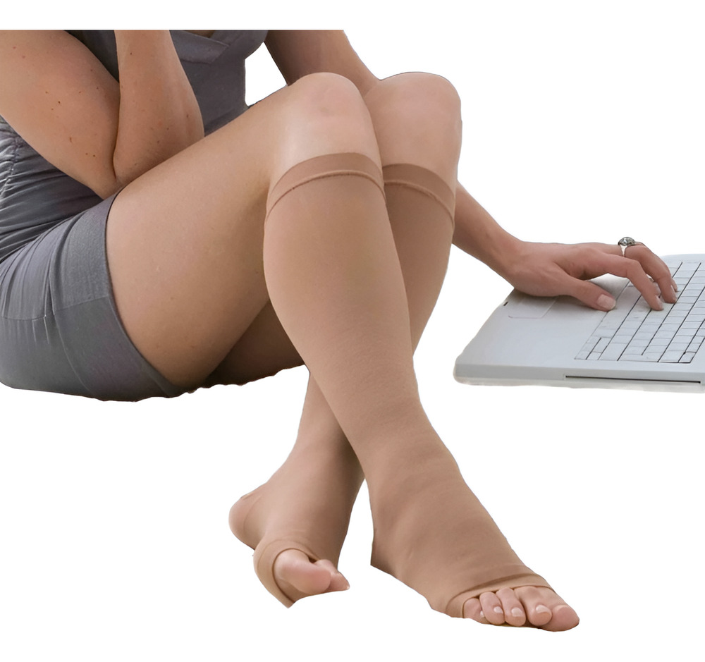 Medias Compresión Mediana 3/4 Unisex Vena Gelform 15-20mmhg