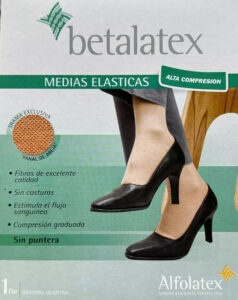 Medias Elasticas Cortas Alta Compresion Betalatex S/ Puntera - Imagen 15