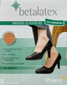 Medias Elasticas Cortas Alta Compresion S/ Puntera Betalatex - Imagen 12