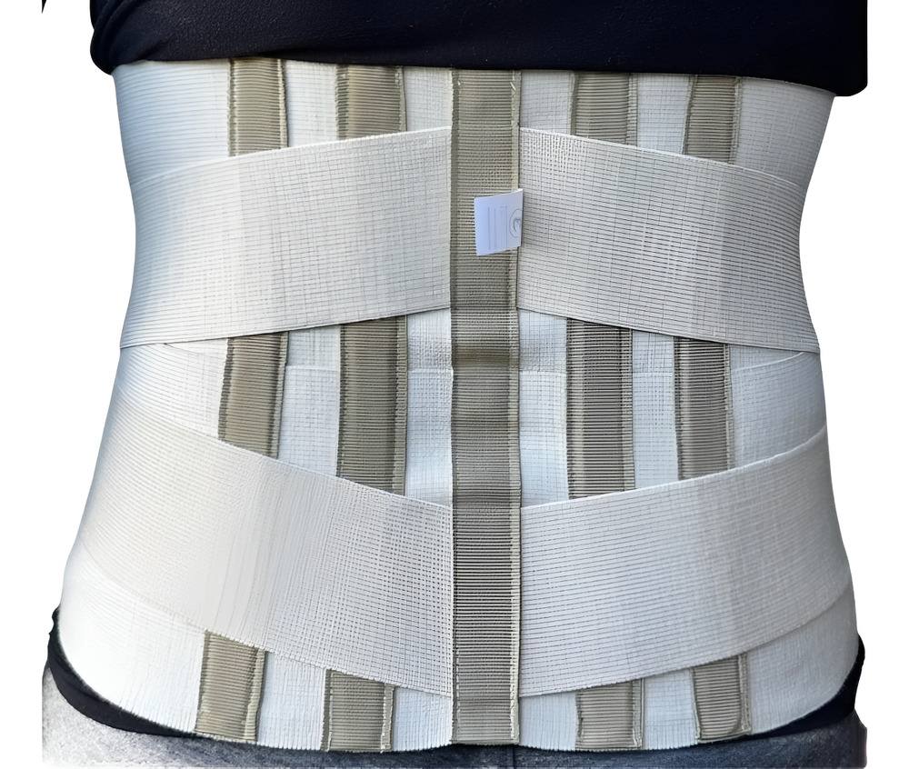 Faja Elástica Lumbar 4 Ballenas Para Columna Y Abdómen