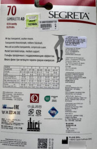 Medias 3/4 Compresion 11-14mmhg Descanso Ibici Segreta 70 - Imagen 17