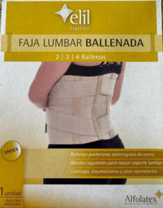 Faja Elástica Lumbar 4 Ballenas Para Columna Y Abdómen - Imagen 6